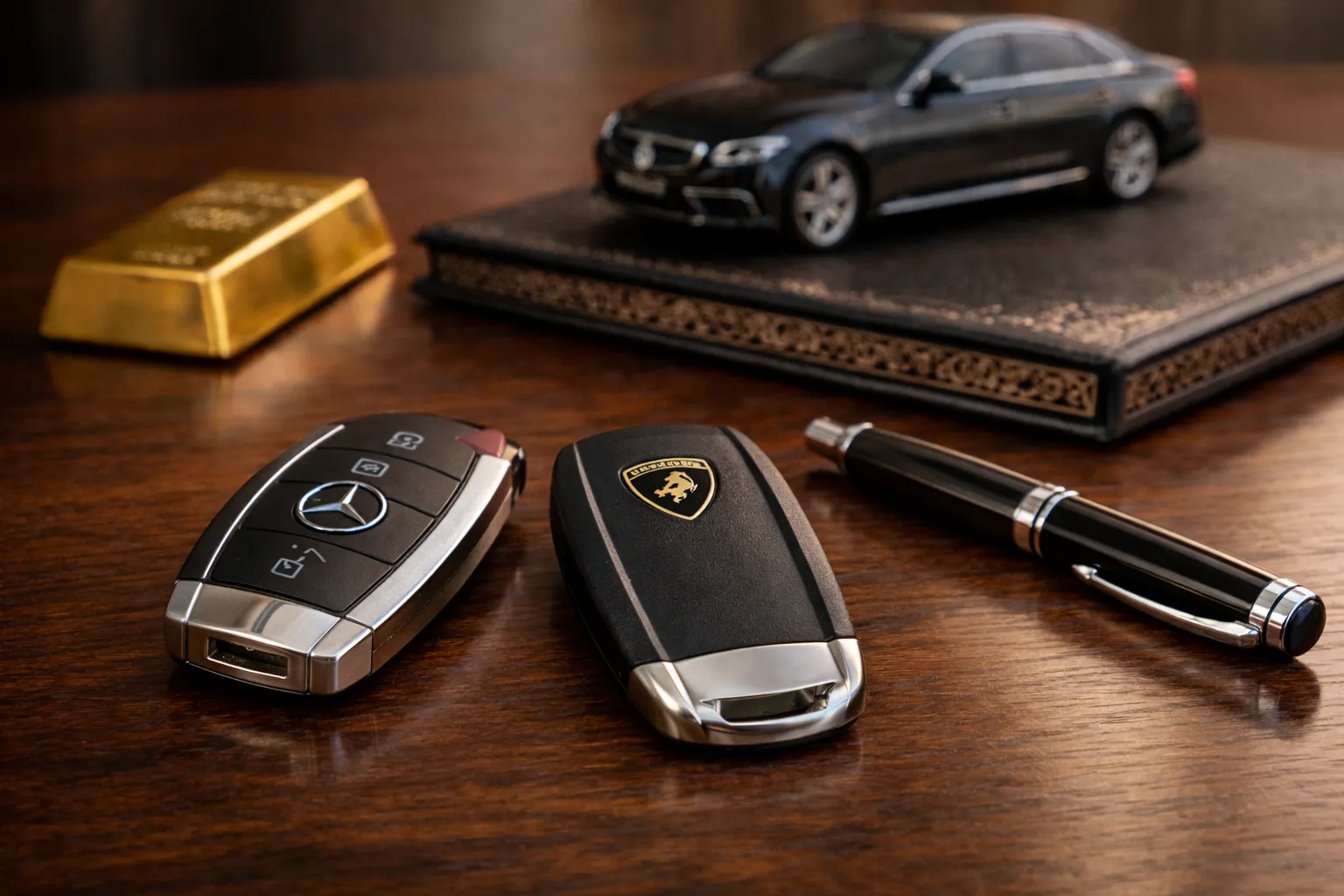 chiavi auto lusso su tavolo, guadagni programmatori, realizzazione sogni carriera successo